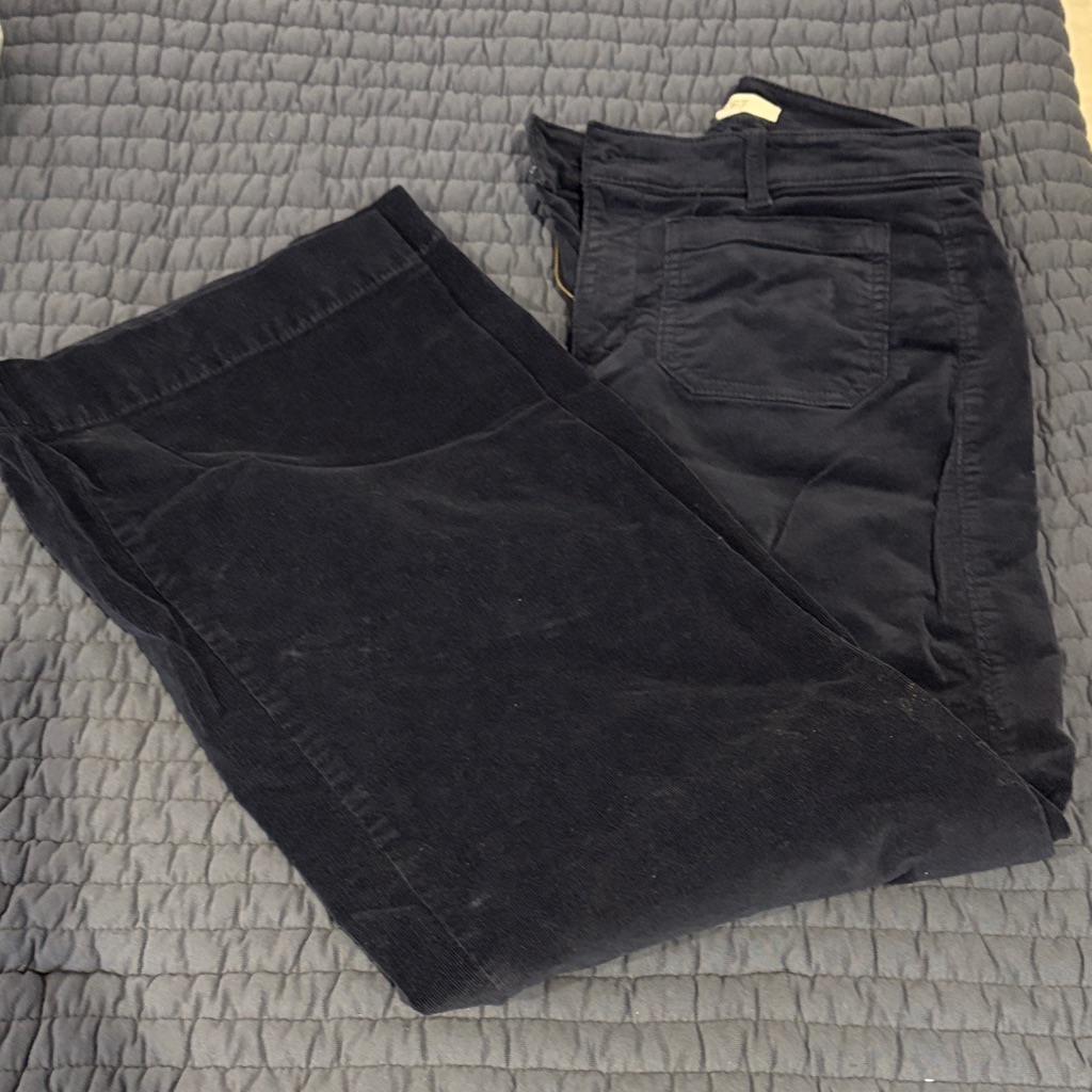 Lift Navy Palmer Wide Leg Corduroy Pants